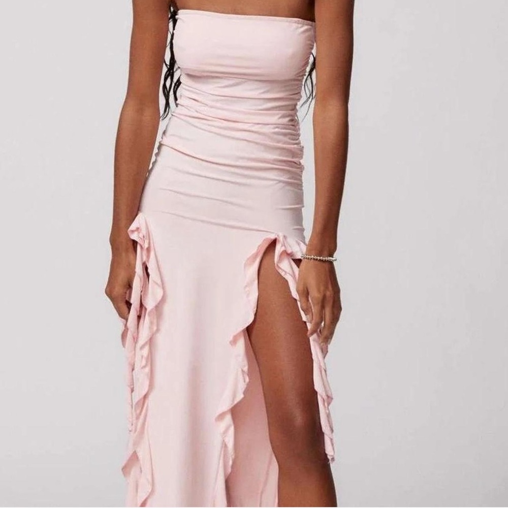 Lioness Elegant Pink Strapless Dress